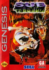 Sub Terrania - (Sega Genesis) (Game Only)