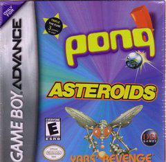 Pong / Asteroids / Yar's Revenge - (GameBoy Advance) (In Box, No Manual)