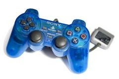 Clear Blue Dual Shock Controller - (Playstation) (Game Only)
