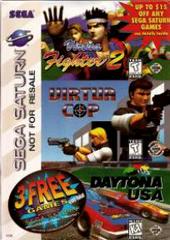 3 Free Game Pack [Virtua Cop, Virtua Fighter 2, Dayton USA] - (Sega Saturn) (CIB)