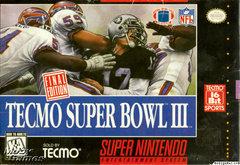 Tecmo Super Bowl III - (Super Nintendo) (Box Only, No Game or Manual)