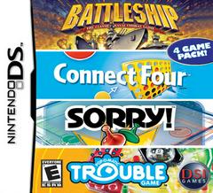 Battleship / Connect Four / Sorry / Trouble - (Nintendo DS) (CIB)