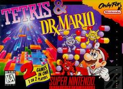 Tetris and Dr. Mario - (Super Nintendo) (Game Only)